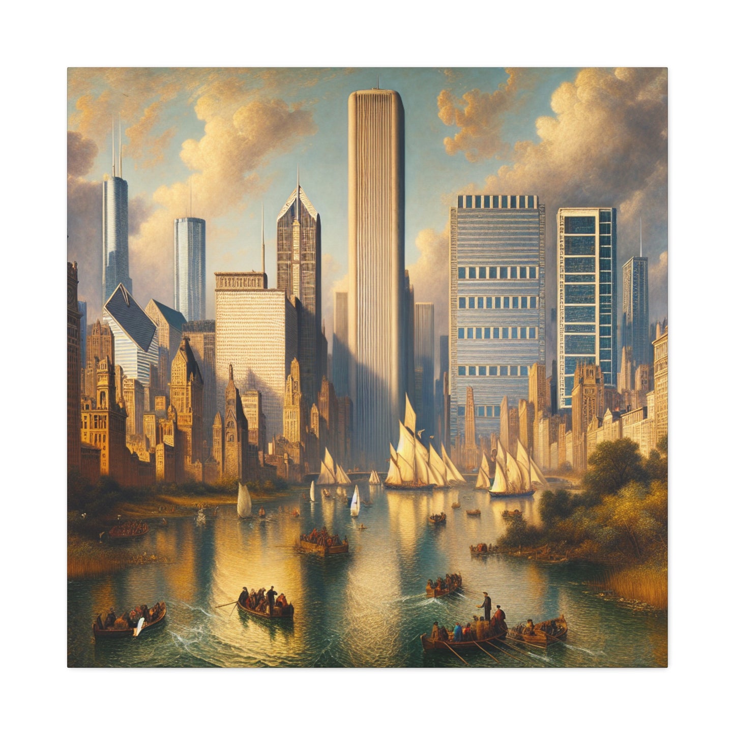 "Chicago's Renaissance Reverie" - Canvas