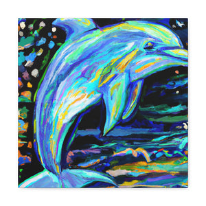 Dancing Dolphin Fauvism - Canvas