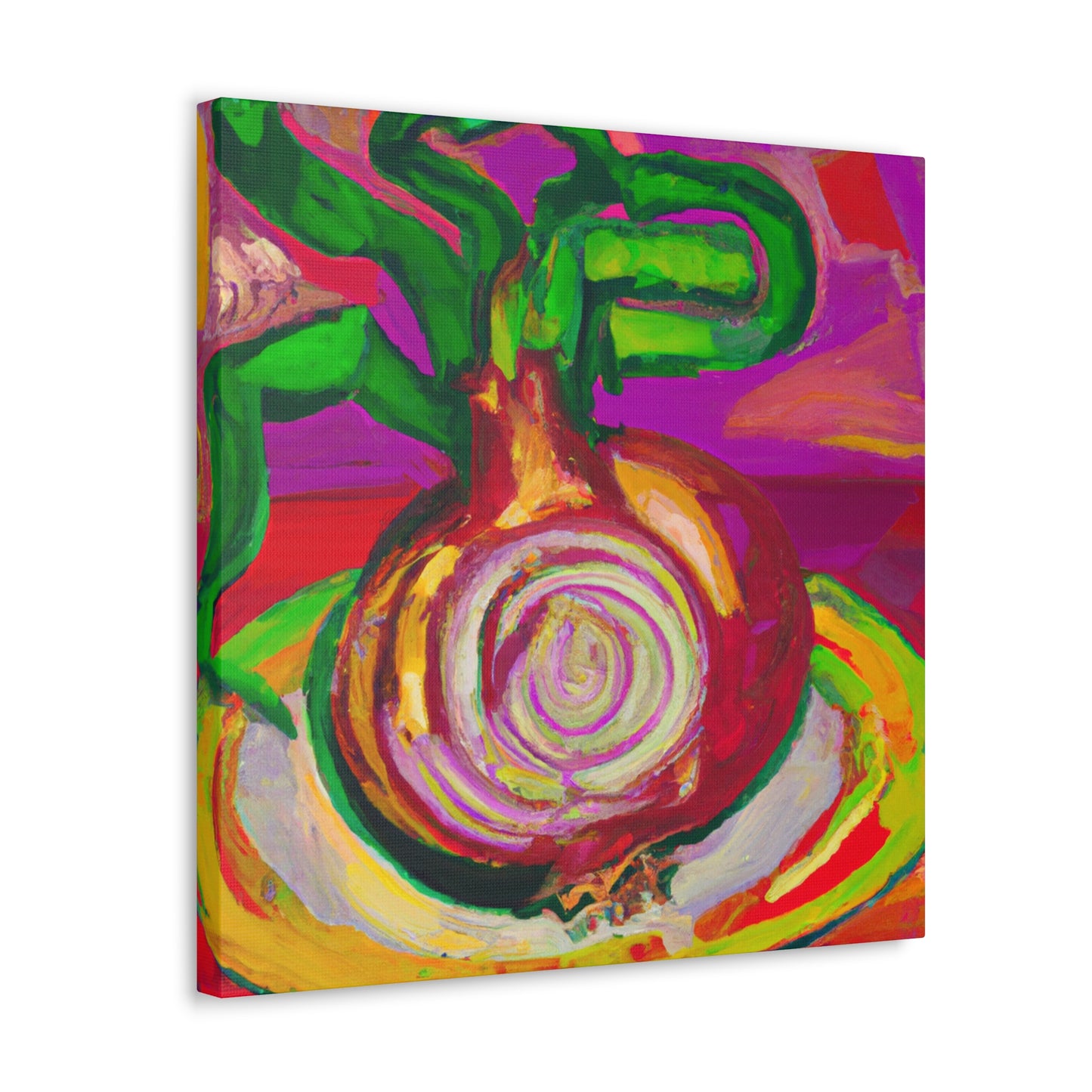 "Onion Fauvist Splendor" - Canvas