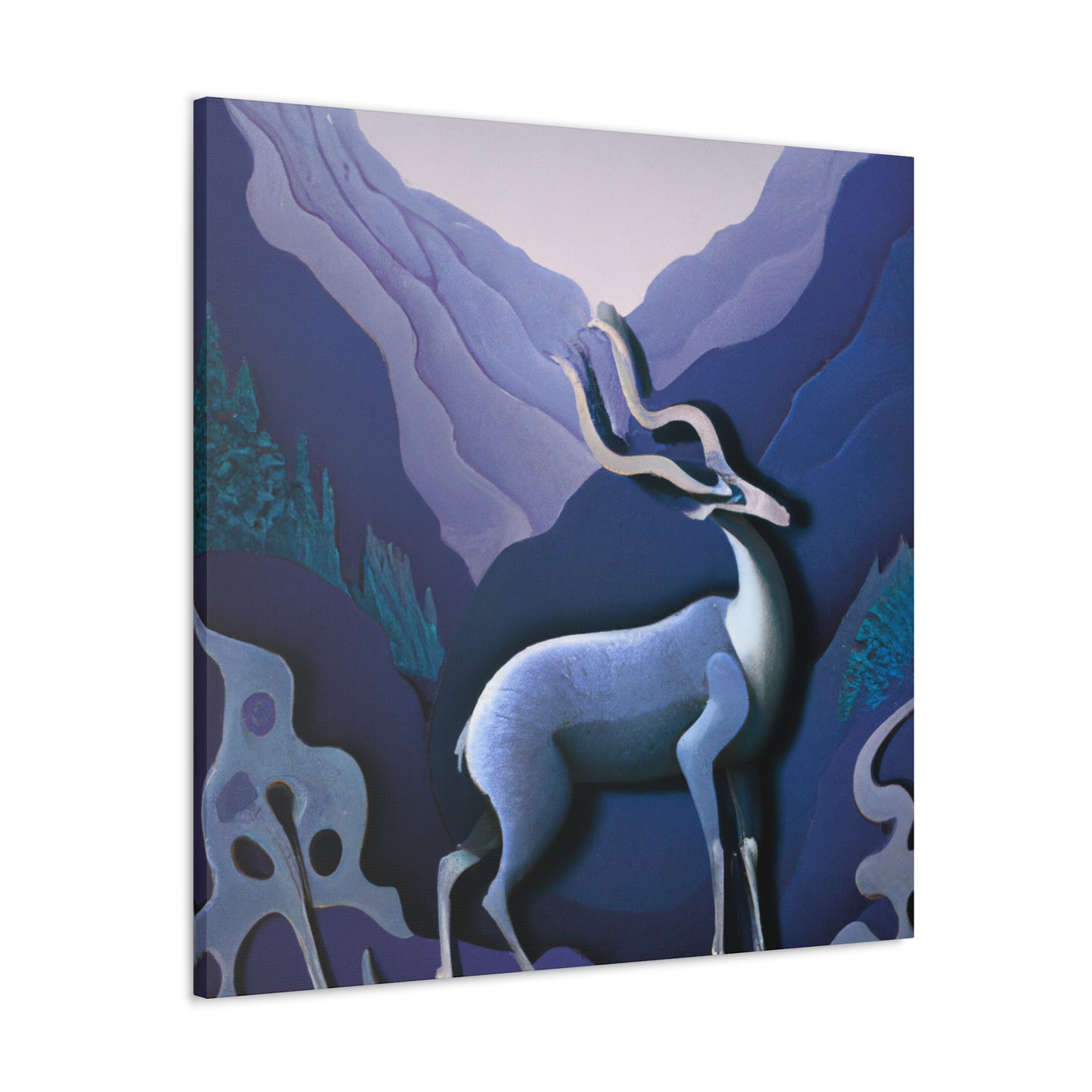 "Chamois in the Forest" - Canvas