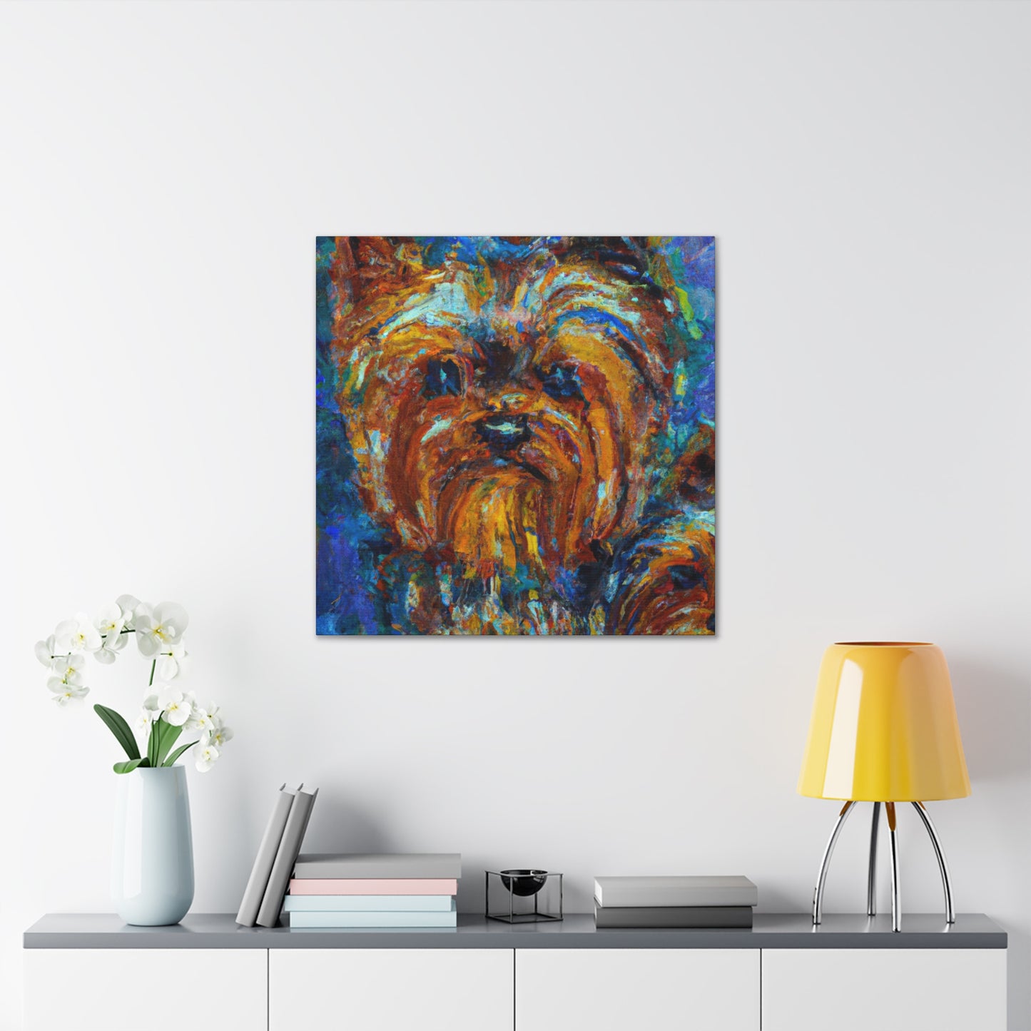 Dancing Yorkshire Terriers - Canvas