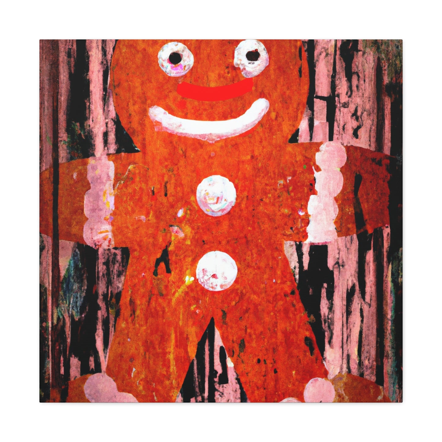 Gingerbread Man Pop Art - Canvas