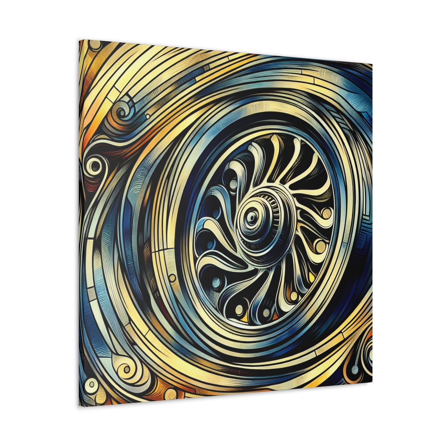 "Spinning Metal Revolutions" - Canvas