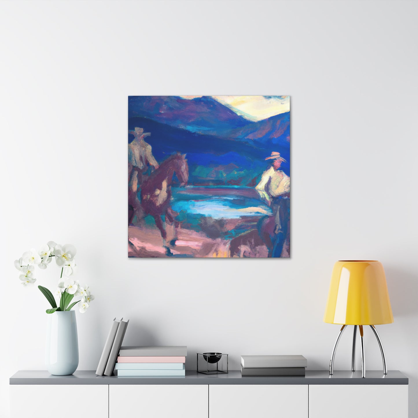 Western Landscape Dawn - Canvas