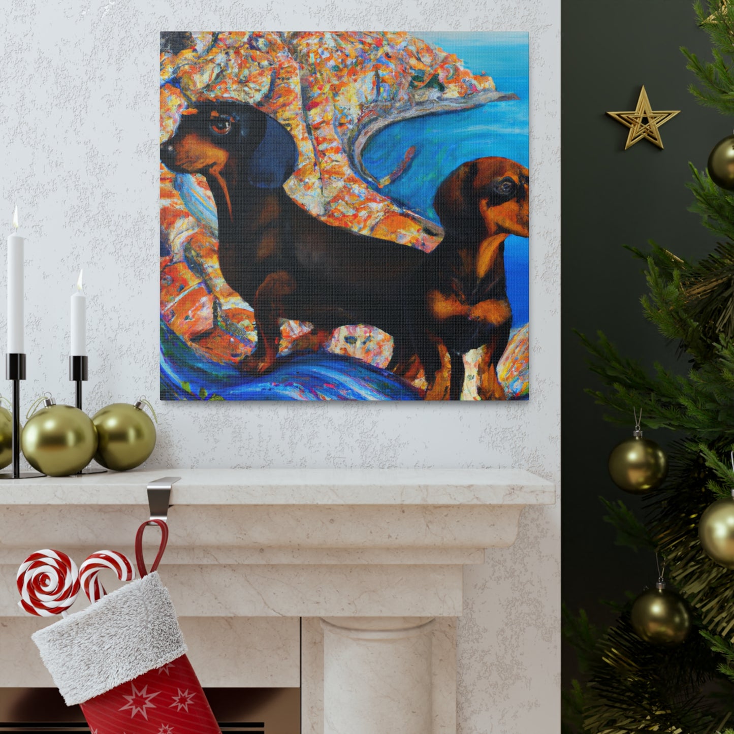 Dachshunds in Artwork - Canvas