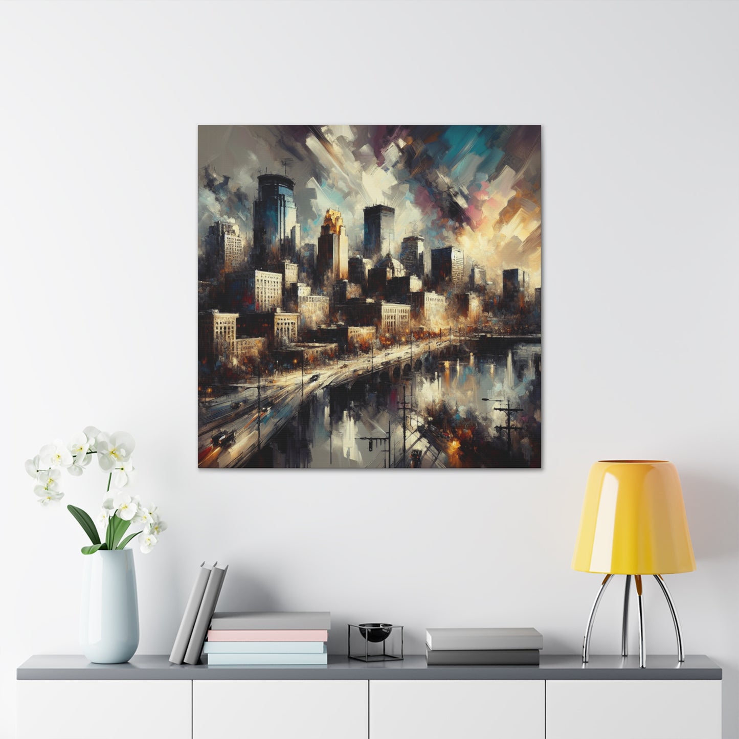 Vibrant Midwest Metropolis - Canvas