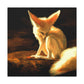 Fennec Fox Impressionism - Canvas