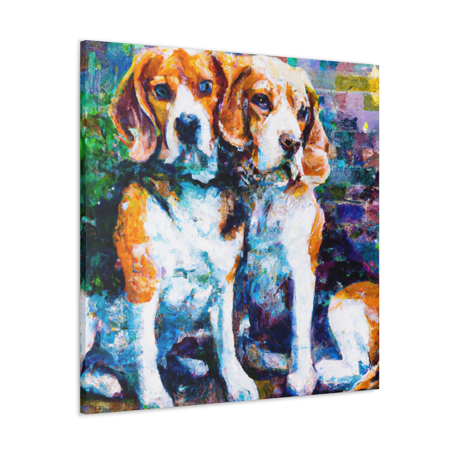 Beagle in the Meadow - Canvas