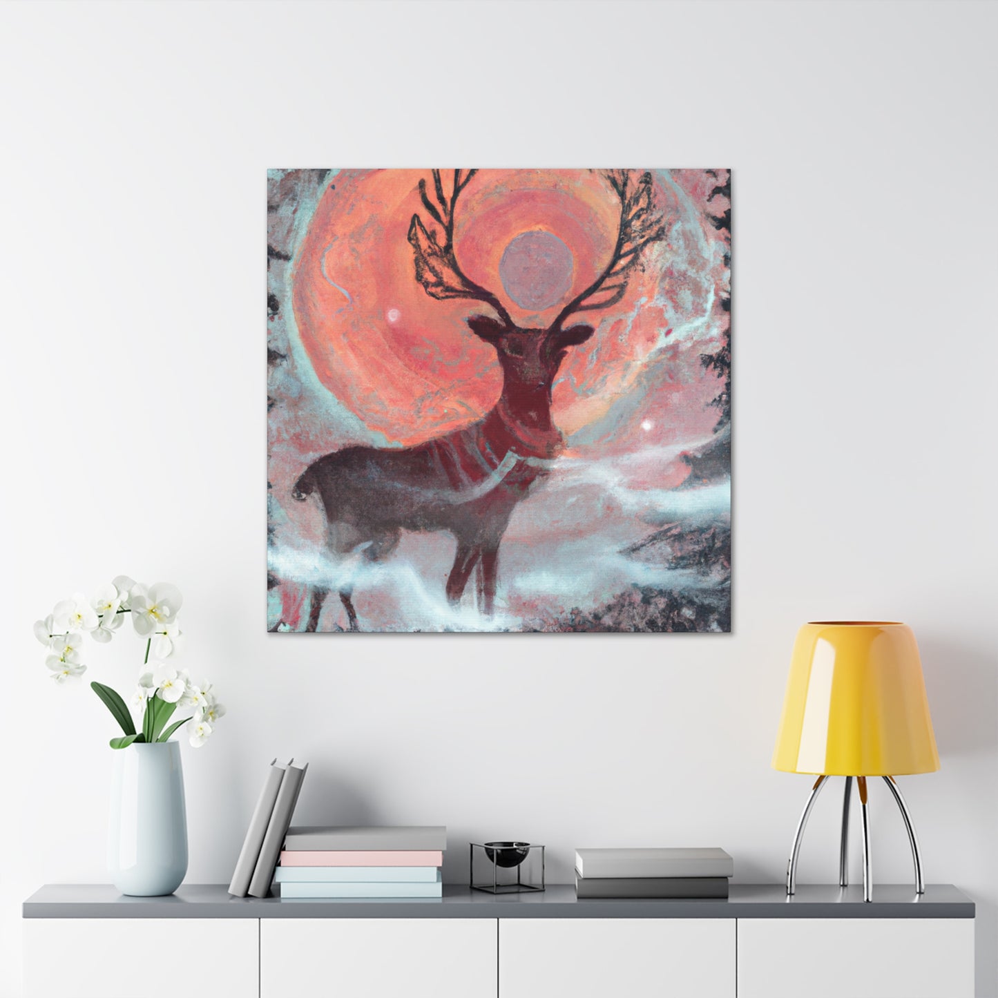 Reindeer in Baroque - Canvas