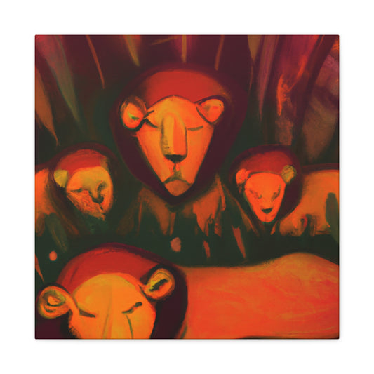 Lion in Neoclassicism - Canvas