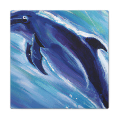 "Dolphin in its Splendor" - Canvas