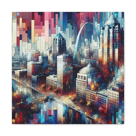 "Urban Serenade: Midwestern Melody" - Canvas