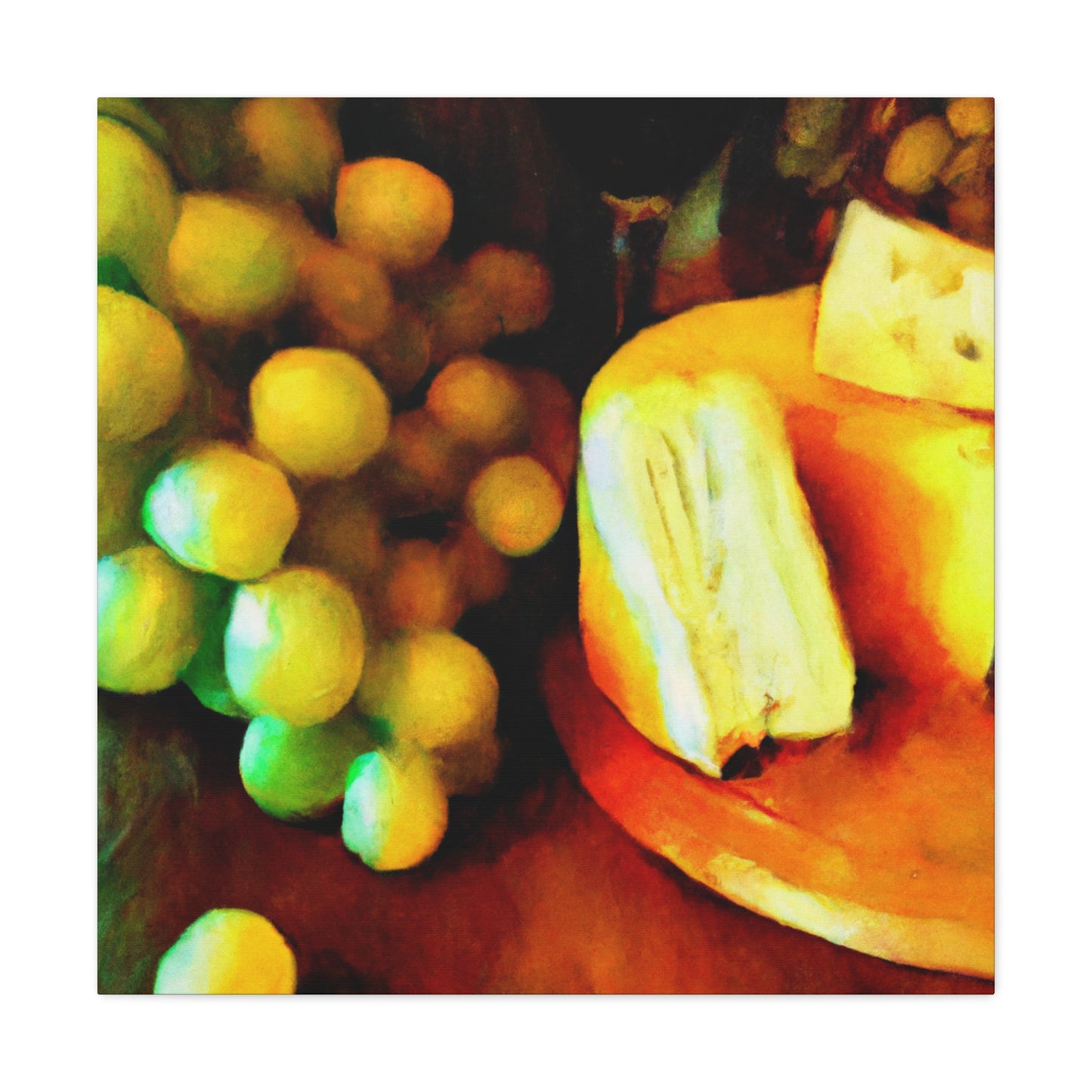 Cheese and Grapes Abound - Canvas