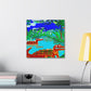 Crocodile in Expressionism - Canvas