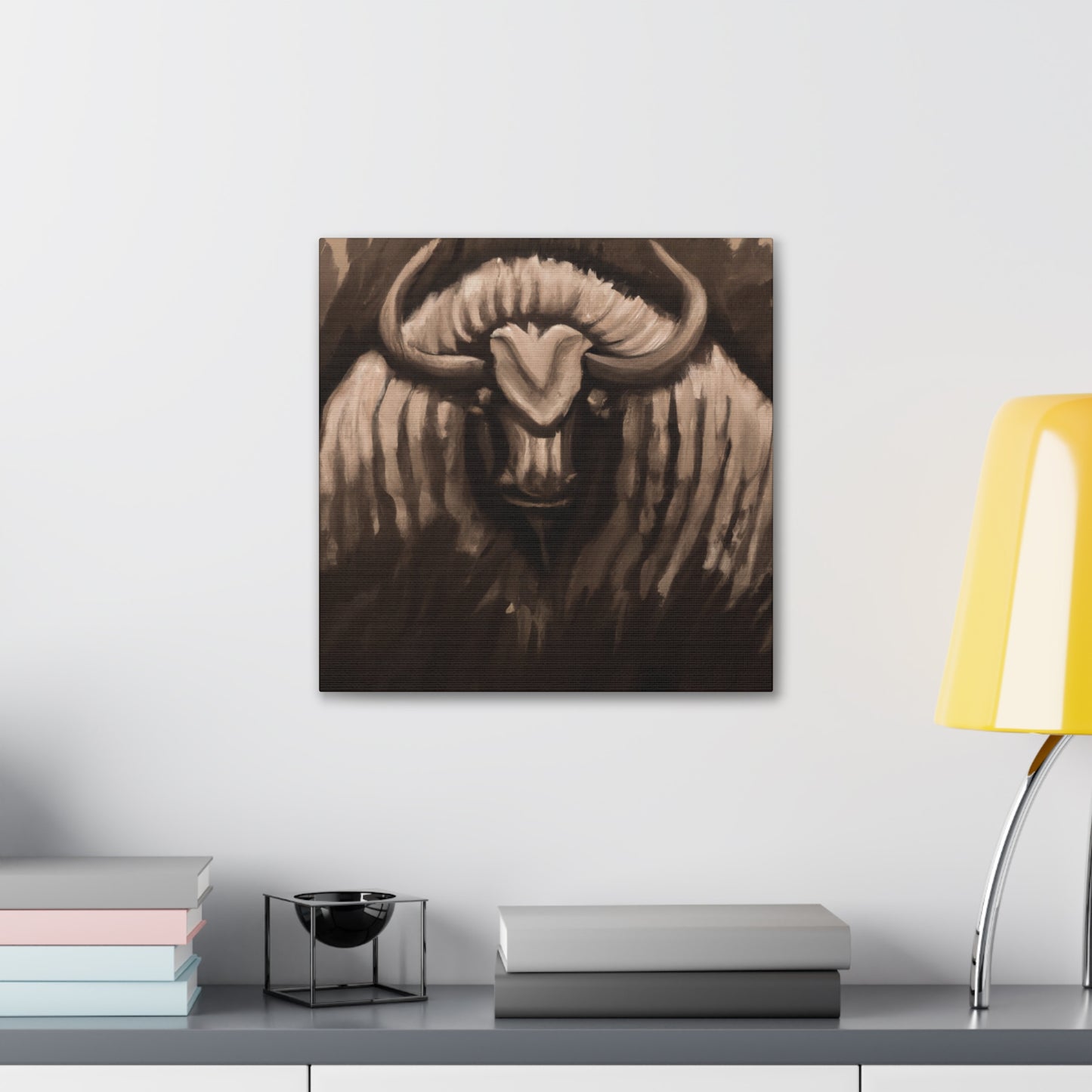 Bison's Majestic Moment - Canvas