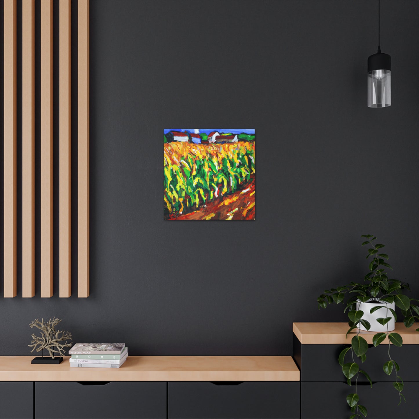 Golden Corn Harvesting - Canvas