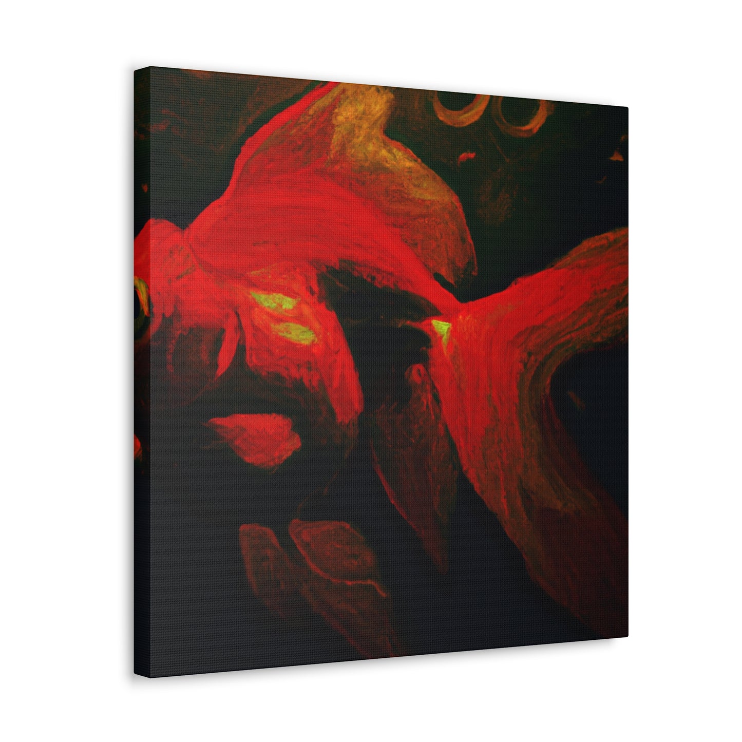 Golden Glistening Goldfish - Canvas