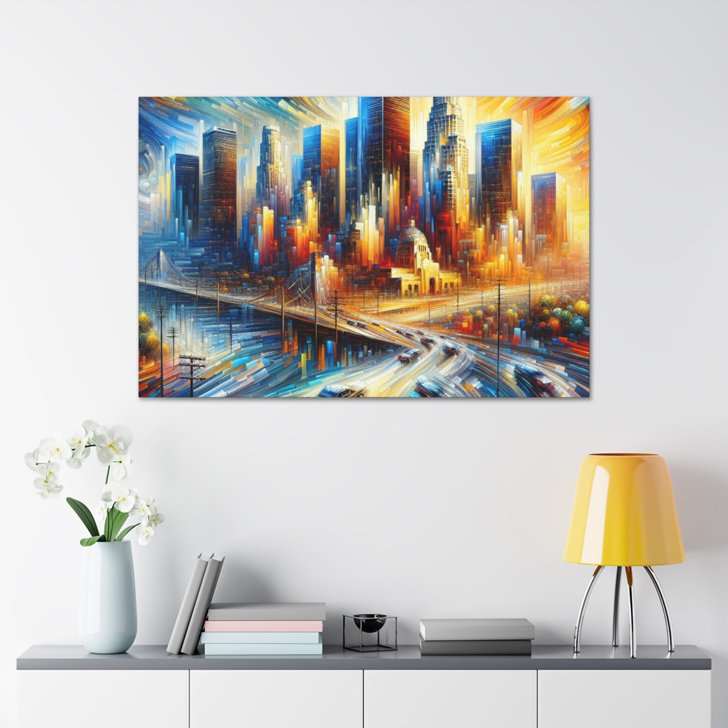 "Enigmatic L.A. Reverie" - Canvas