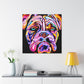 "Sleeping American Bulldog" - Canvas