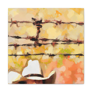 Barbed Wire Freedom. - Canvas