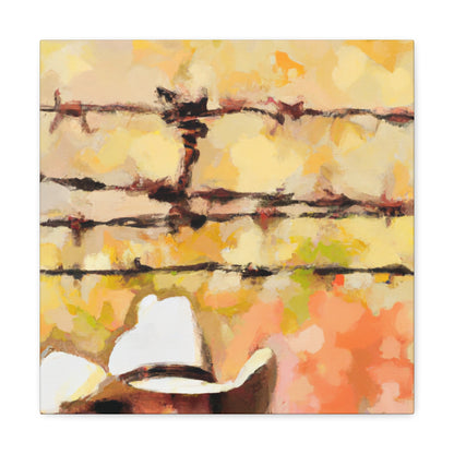 Barbed Wire Freedom. - Canvas