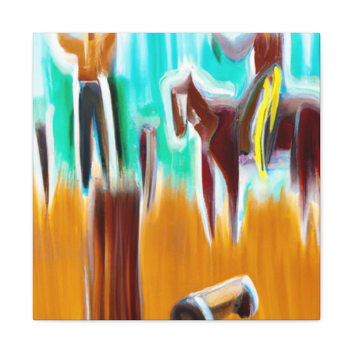 "Hitching Post Reimagined" - Canvas