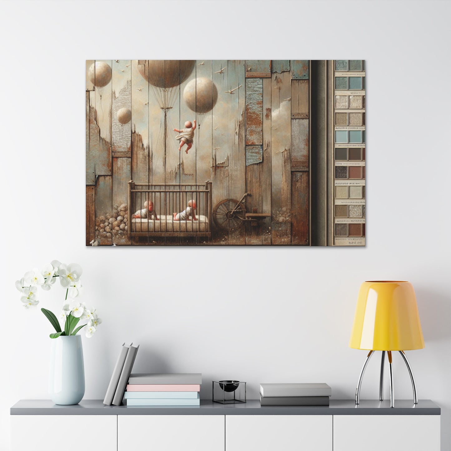 Ethereal Balloon Ascension - Canvas