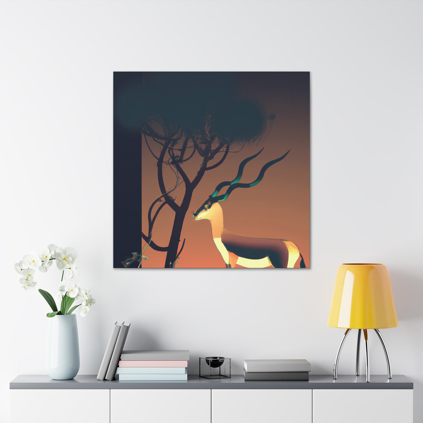 Antelope on the Plains - Canvas