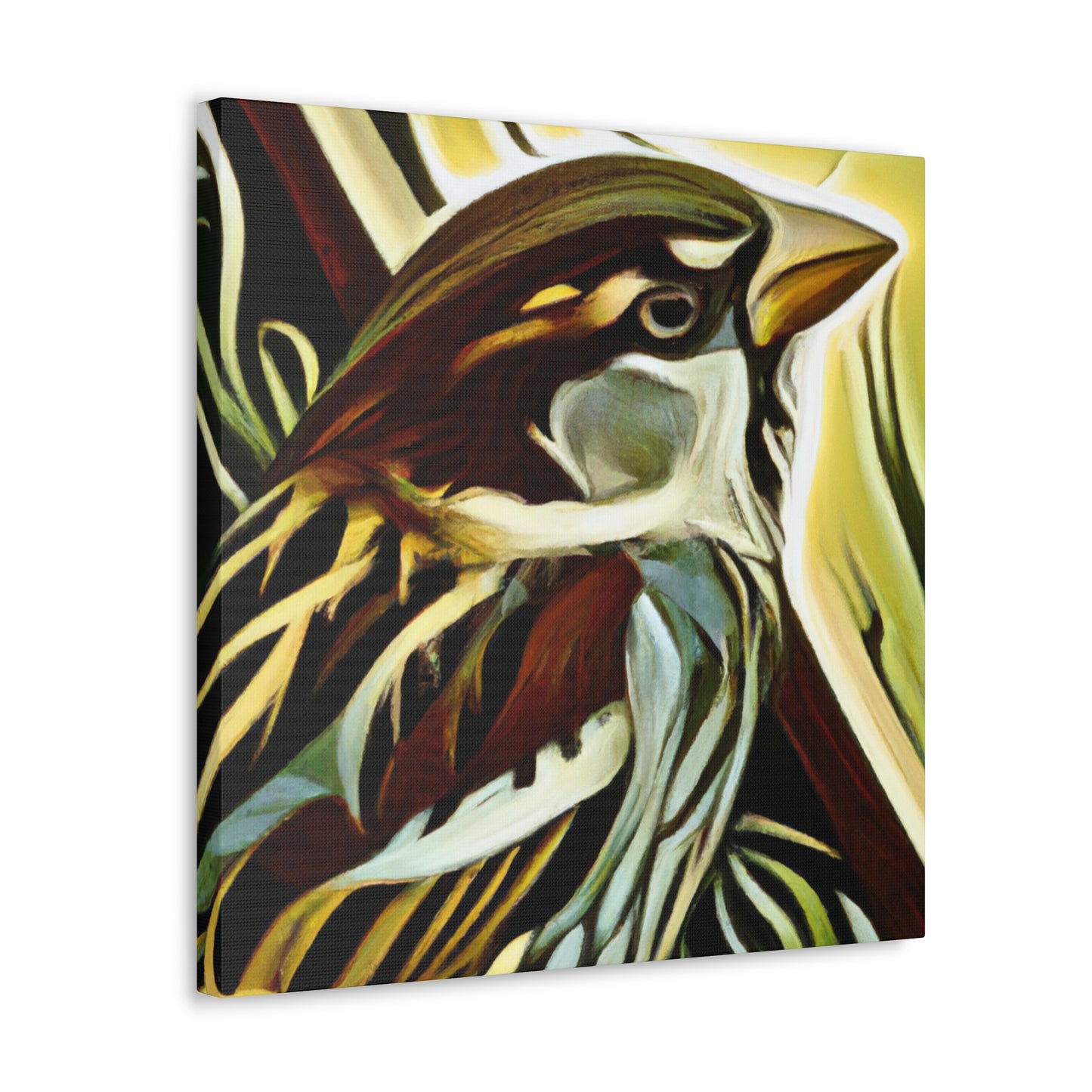 House Sparrow in Bloom - Canvas