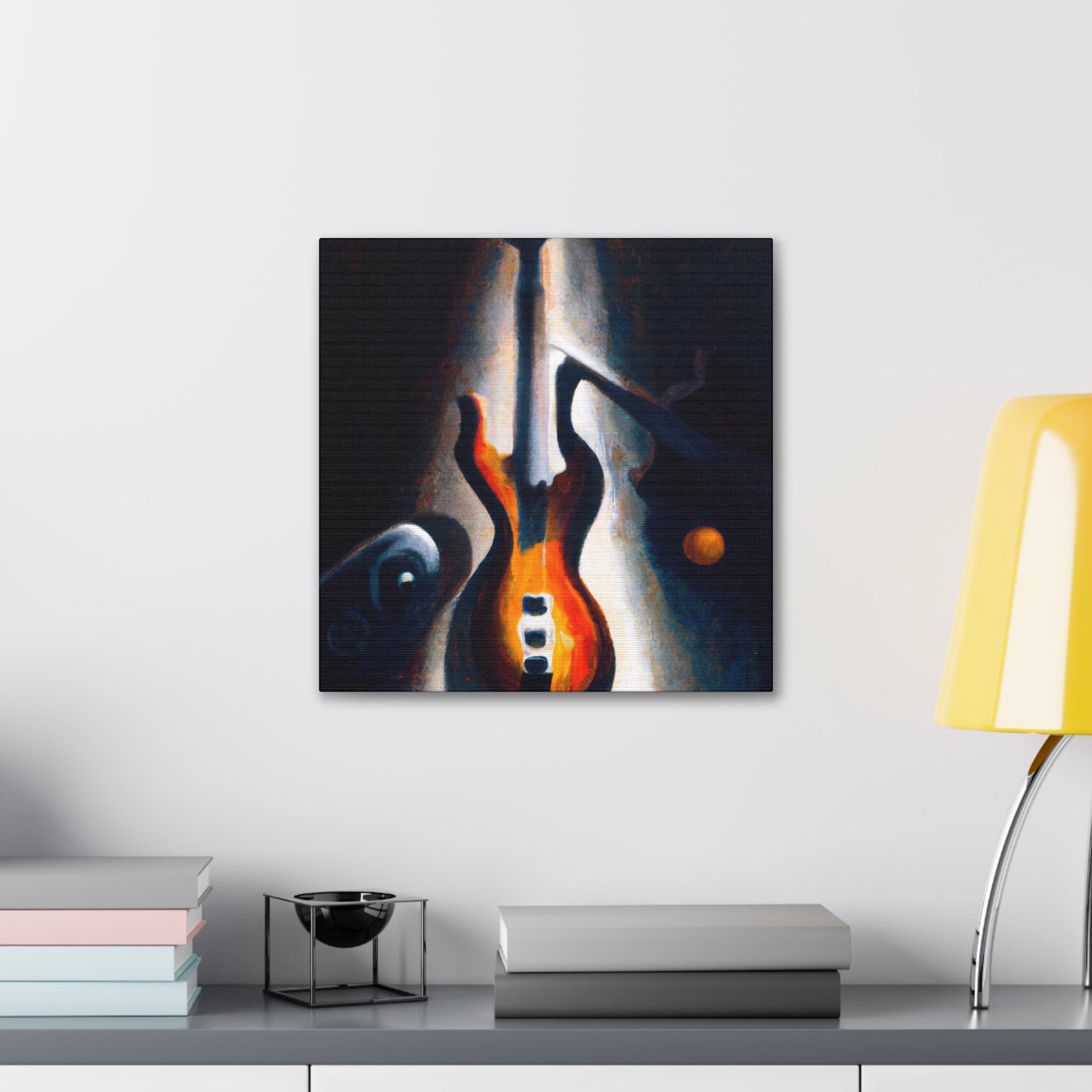 "Bass Strings in Flight" - Canvas