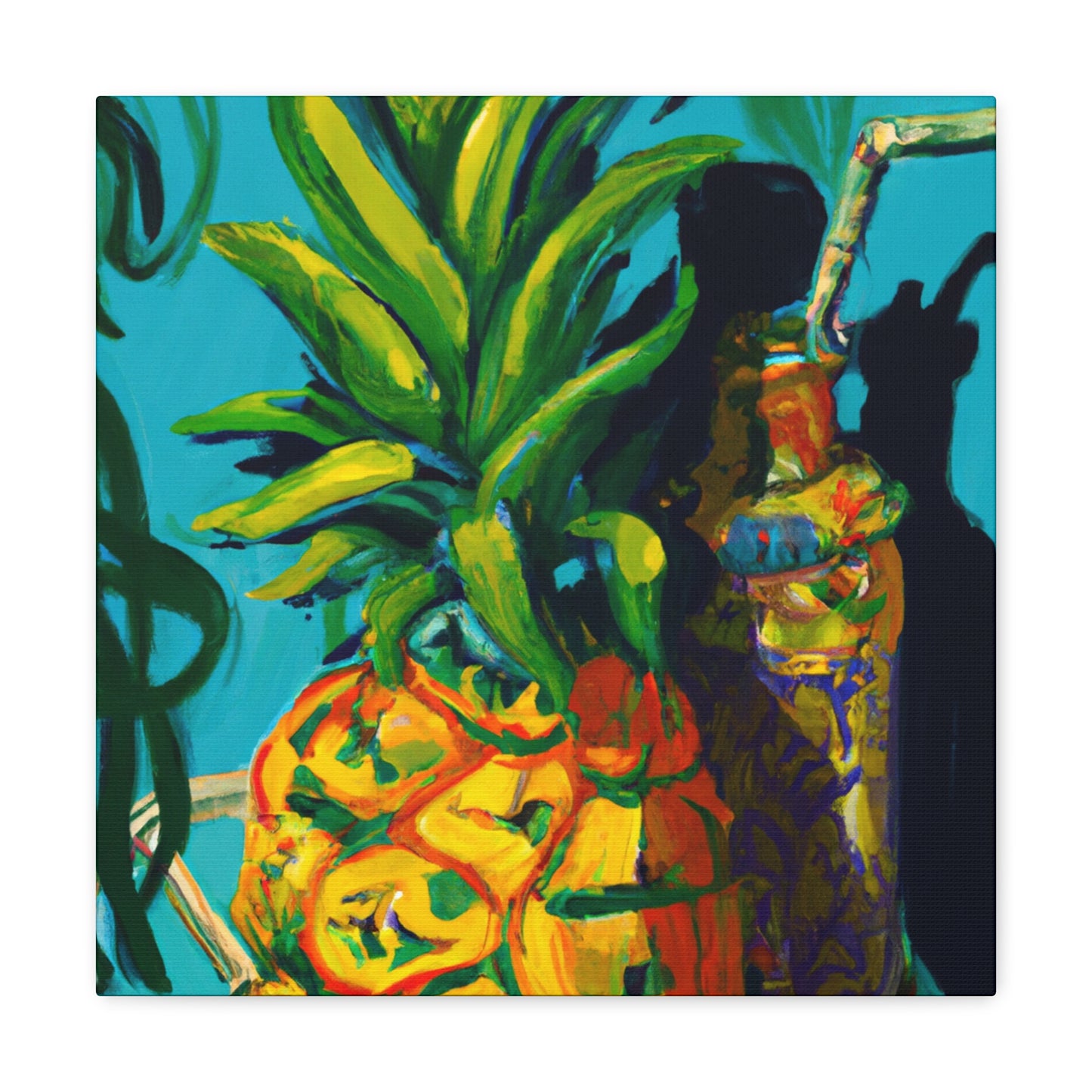 Pineapple in Neoclassicism - Canvas