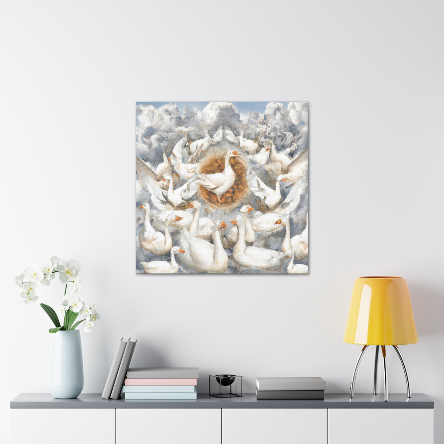 "Witnessing the Geese Dance" - Canvas