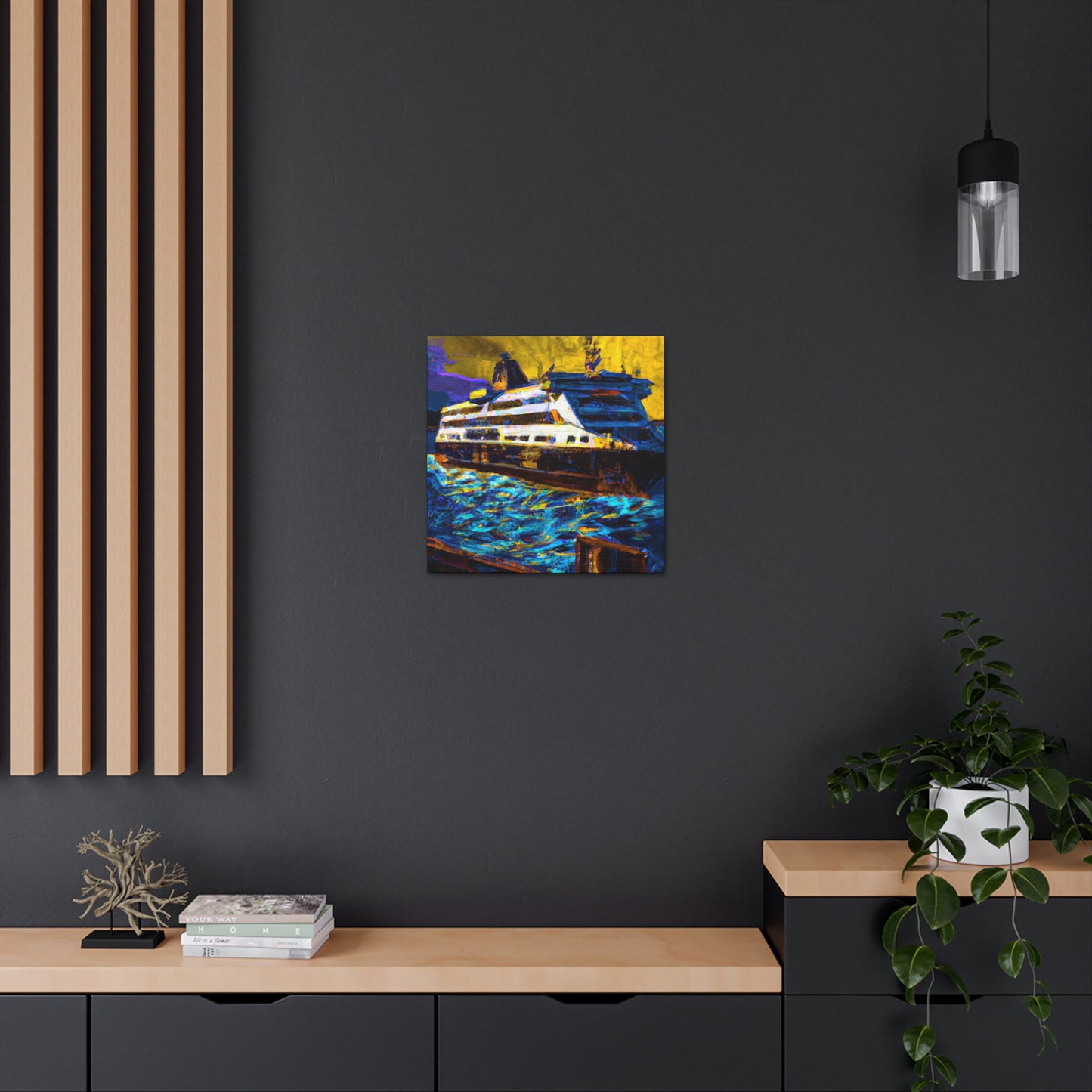 Ferry Through Time Art - Canvas