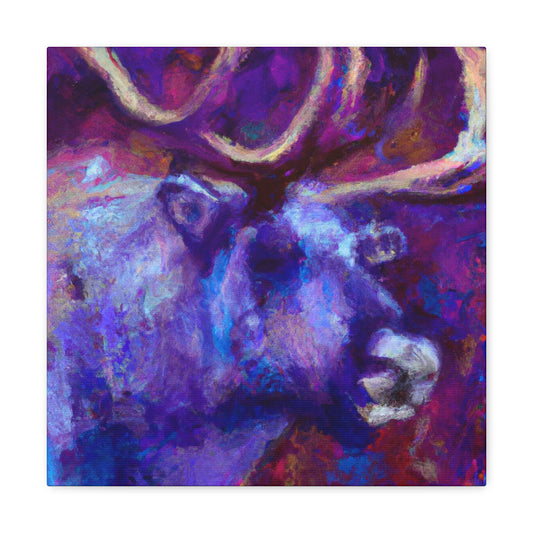 Reindeer Impressionism Scene - Canvas