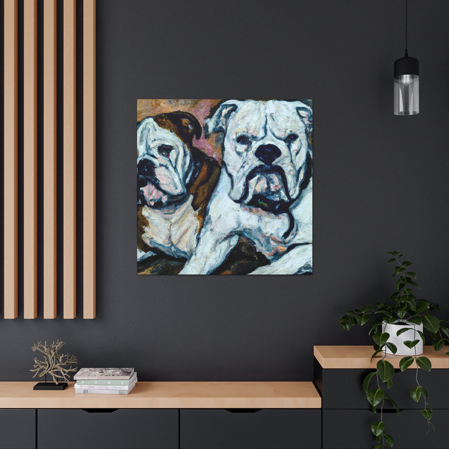 "American Bulldog Expressionism" - Canvas