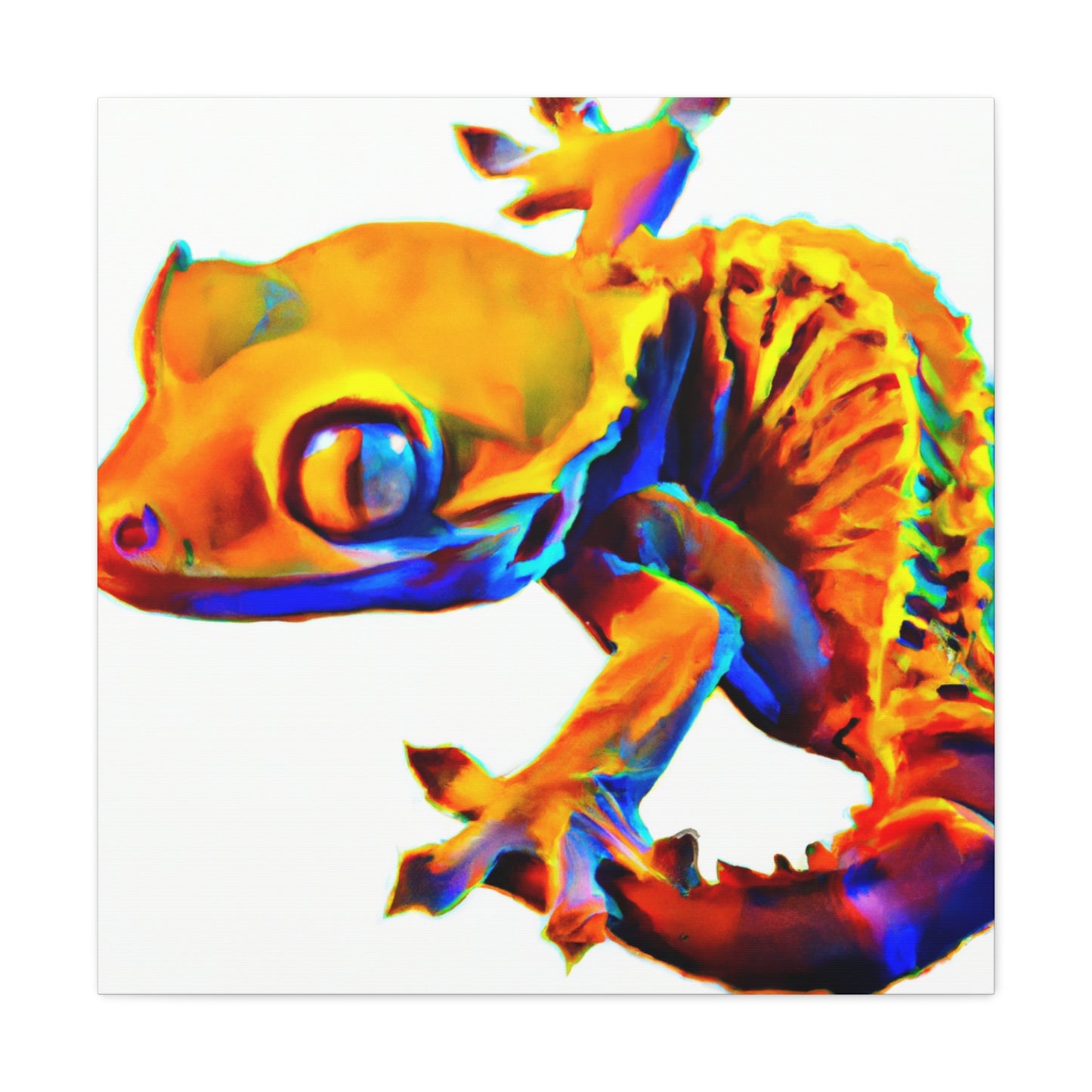 Crested Gecko Reflection - Canvas