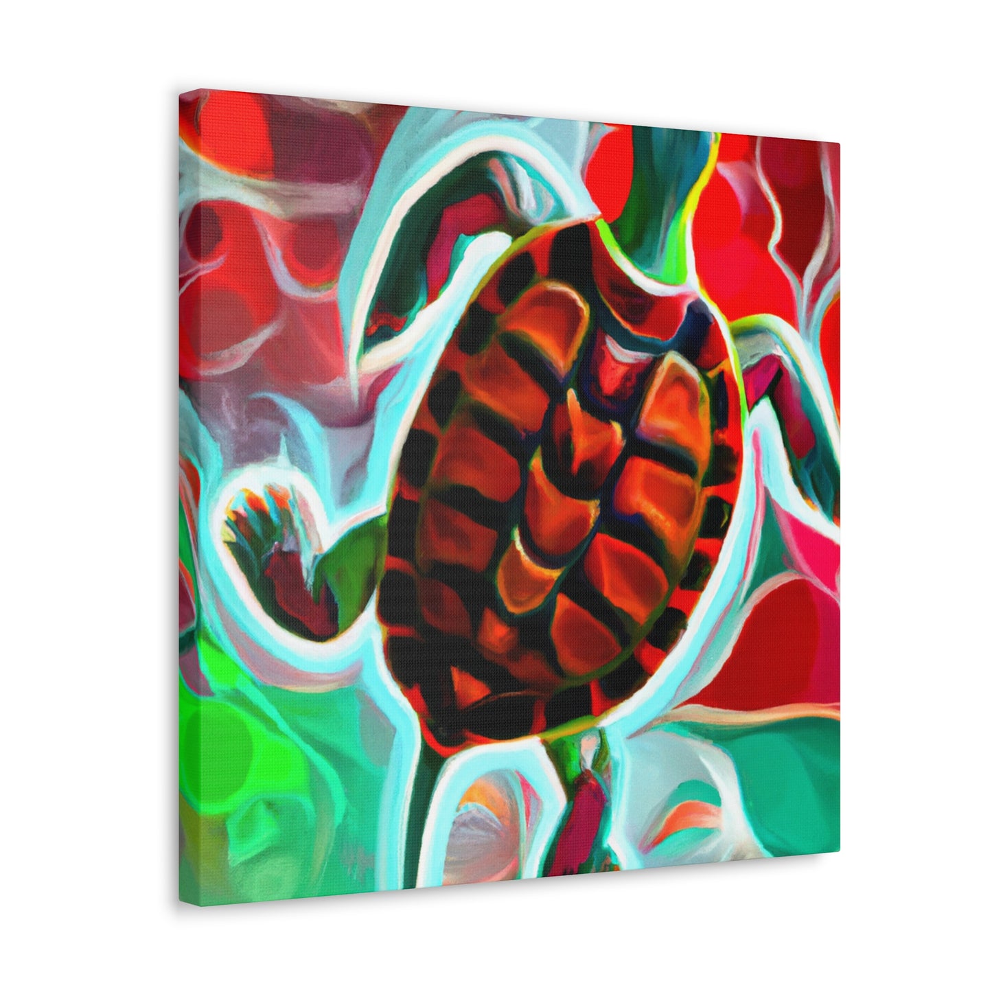 "Red Turtle Surrealism" - Canvas