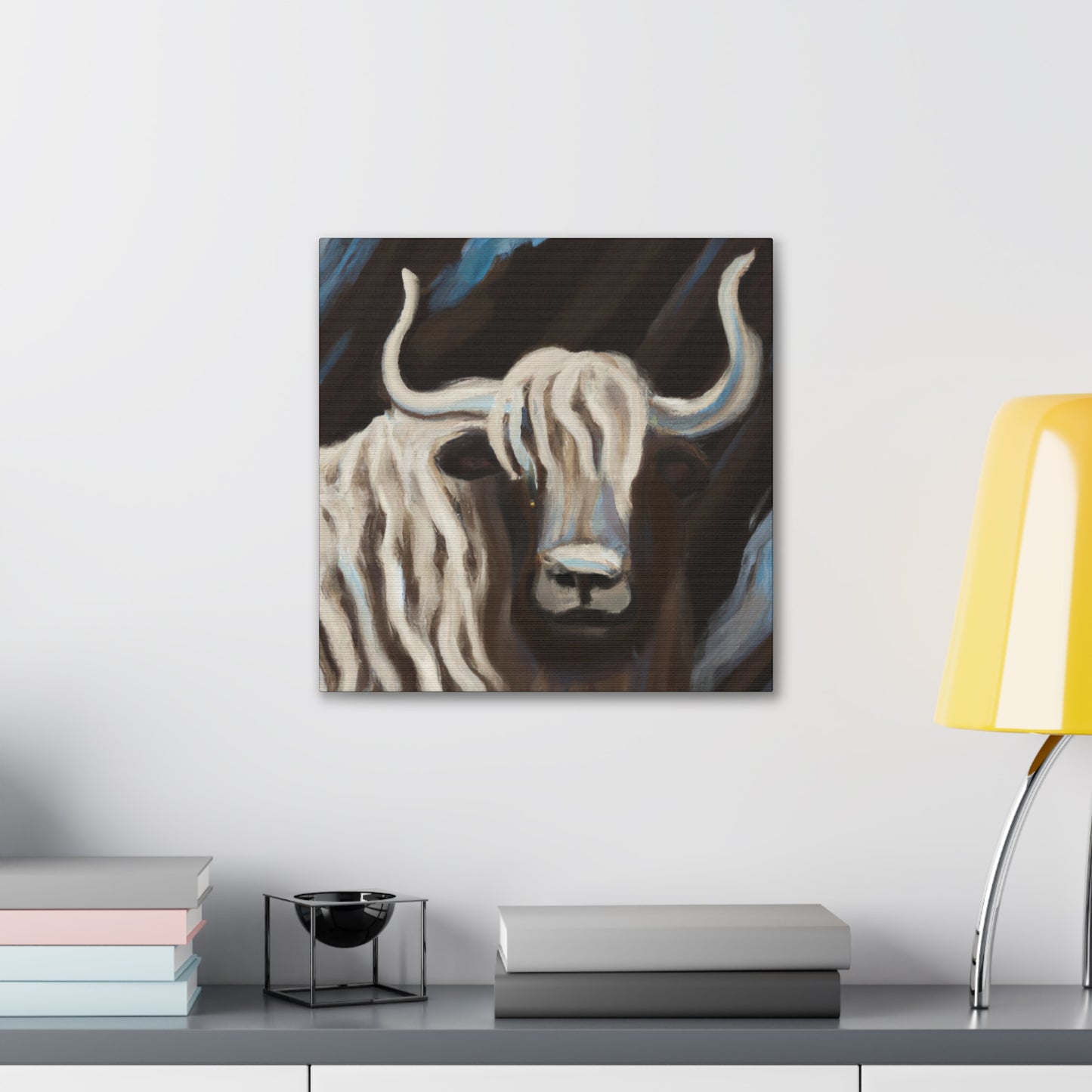 Yaks in Abstract Chaos - Canvas