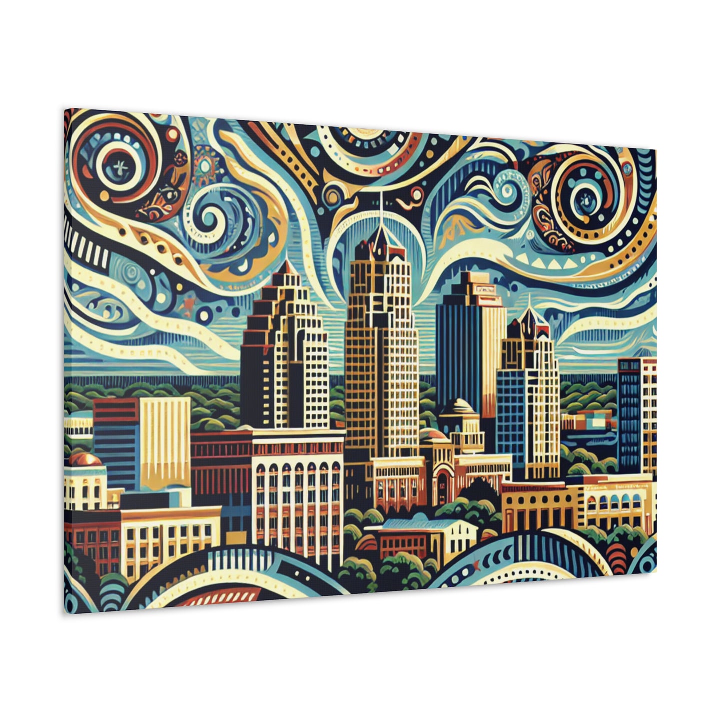 "Texas Tapestry: San Antonio" - Canvas