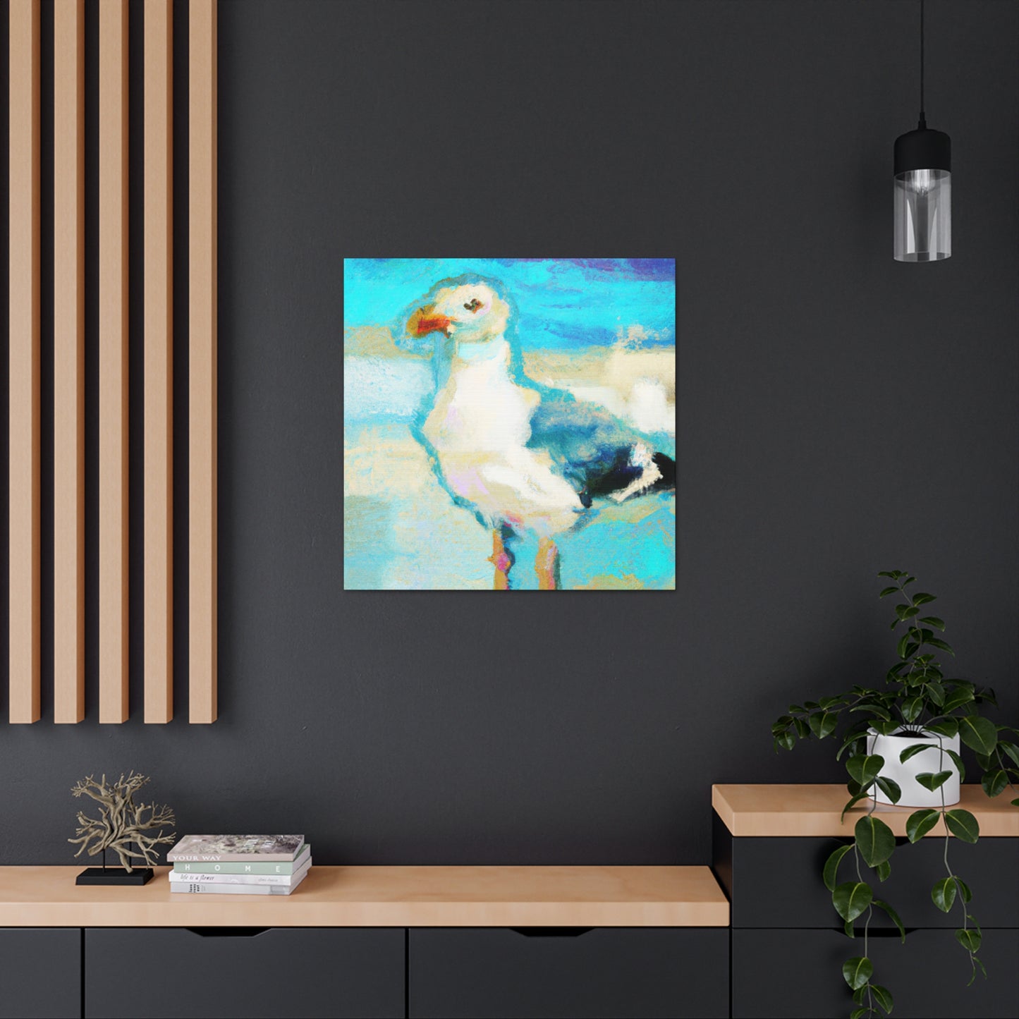 "Seagull In Flight" - Canvas