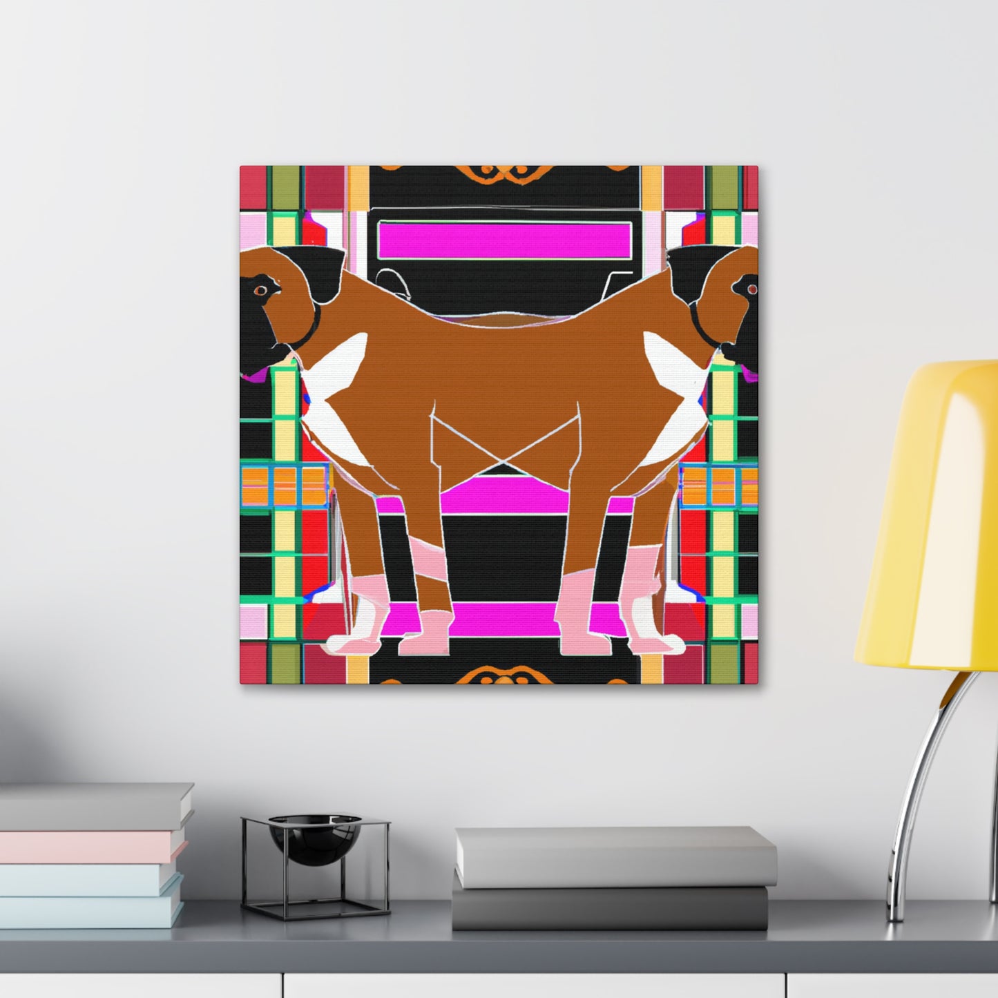 "Boxer's Champion Glow" - Canvas