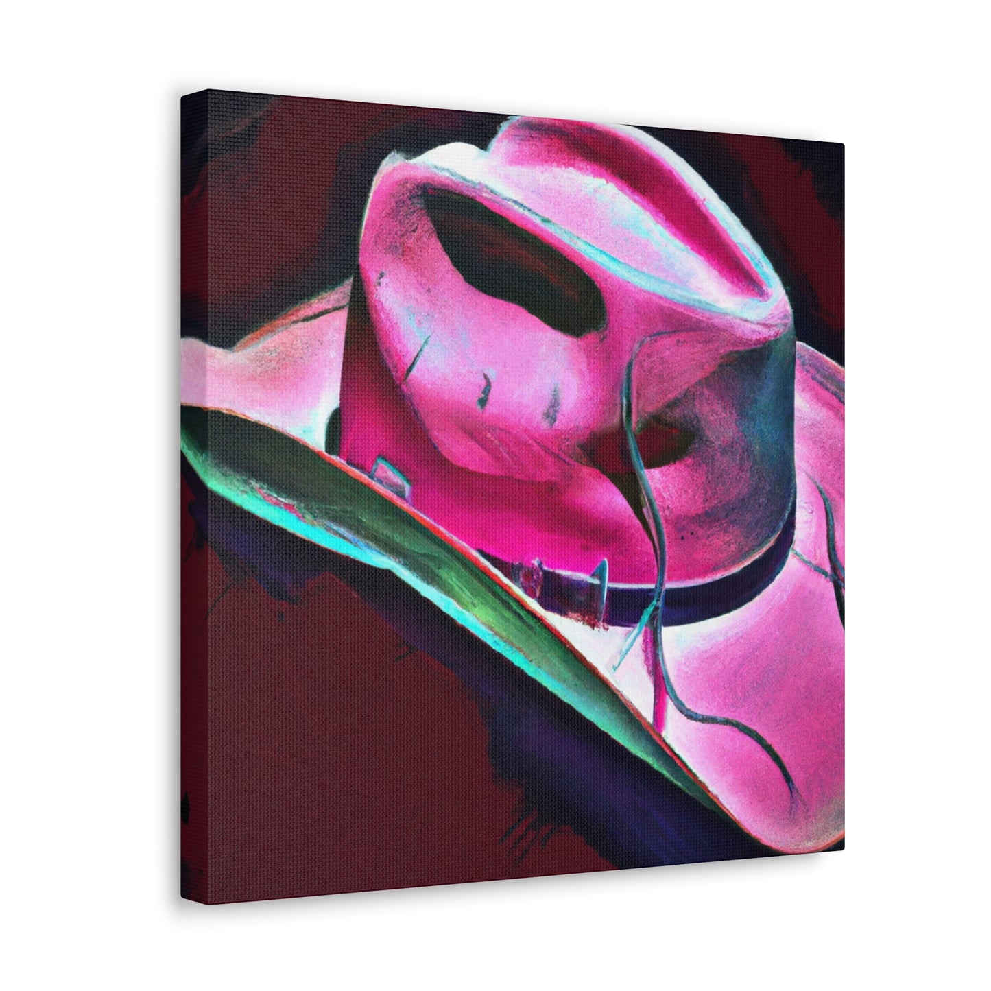 Cowboy Hat Sunset Glow - Canvas