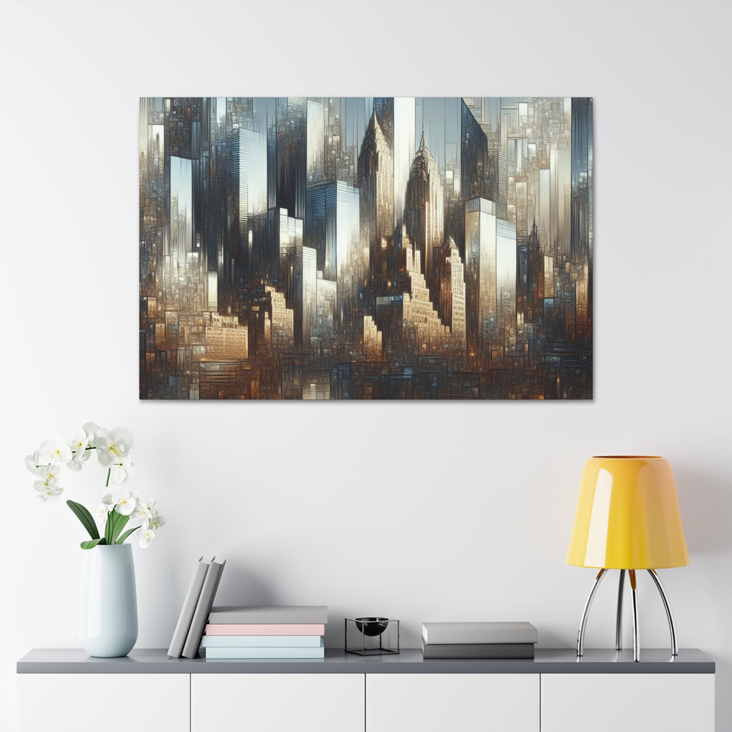 "Urban Symphony in Motion" - Canvas