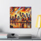 "Vibrant Jazz, Crescent City" - Canvas