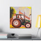 "Tractor in Rococo Style" - Canvas