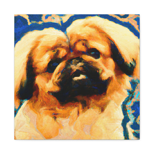 Pekingese Poised Elegance - Canvas