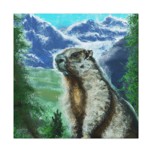 Marmot in Realism - Canvas