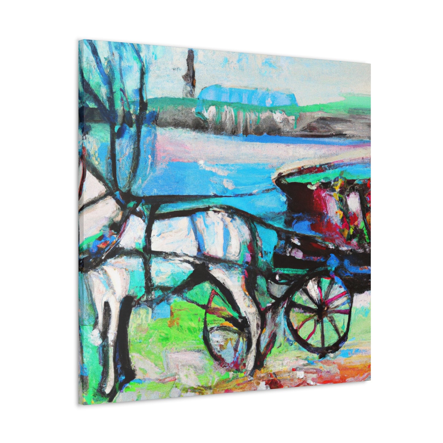 Horse Carriage Journey - Canvas