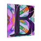 "Dazzling B in Art Deco" - Canvas