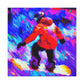 Snowboarding on Ice - Canvas